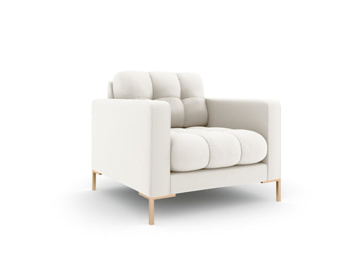 Cosmopolitan Design Fauteuil Bali structurele stof, lichtbeige - 96x87x75cm