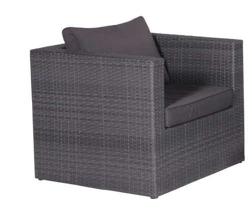 Montana lounge fauteuil - earl grey - dark antraciet