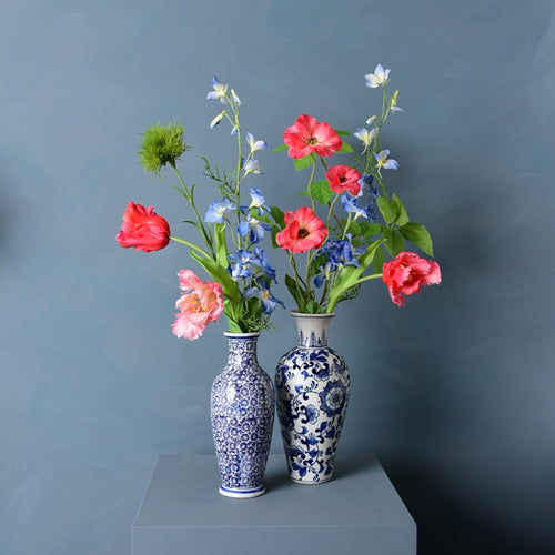 Madame Fleurie zijden boeket Cécile - Eclectic style - met vaas - vtwonen shop