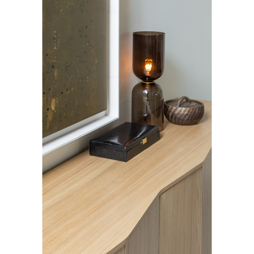 WOOOD Zuma dressoir - Push-To-Open - Eiken - Transparant - 85x22x45 - vtwonen shop