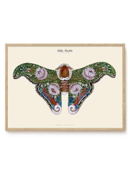 Matos - W. Morris inspired - Silk Moths No.7 - PSTR studio Kunst Poster - vtwonen shop