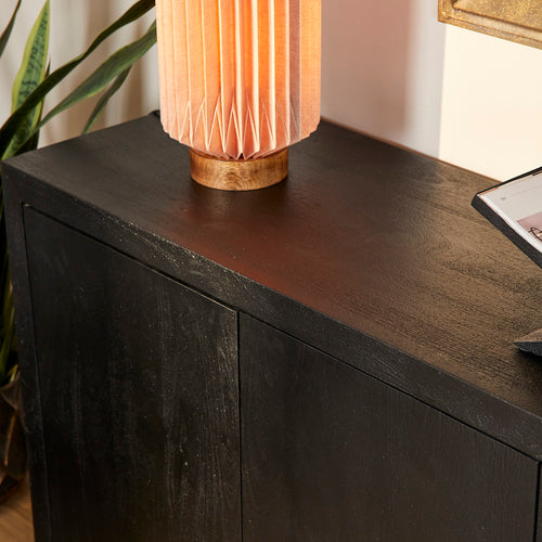 StarFurn Dressoir Brussel - Zwart Hout - 200x45x80cm - vtwonen shop