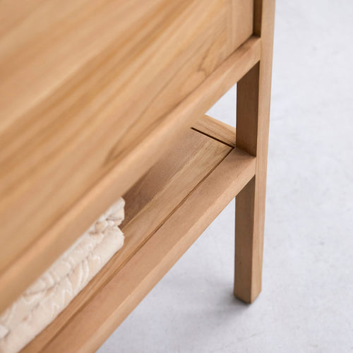 Tikamoon Massief teakhouten wastafelmeubel 60 cm - Naturel