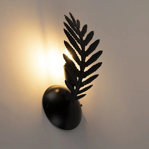 Ylumen wandlamp Palm - 1 lichts - 9.5  x 32   cm - zwart - vtwonen shop