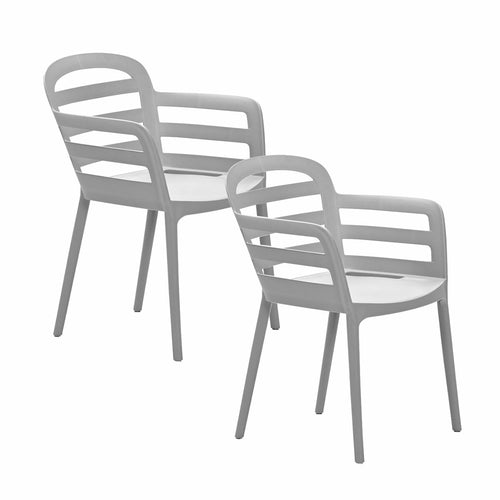 Garden Impressions tuinstoel Mira olijf kleurig - 2 stuks