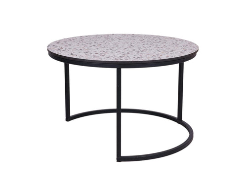 MaximaVida rond tafelblad Lucca 58 cm - HPL terrazzo look - vtwonen shop