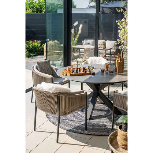 Garden Impressions tuintafel Duuk Napoli sand - Ø150 cm - vtwonen shop