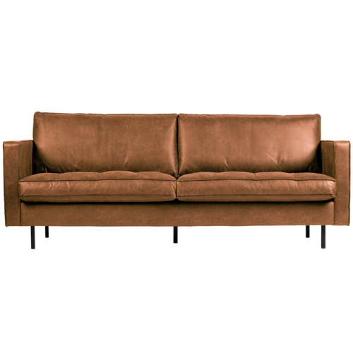 BePureHome classic 2-zits bank Rodeo - Recycle Leer - Cognac-83x230x88 - vtwonen shop