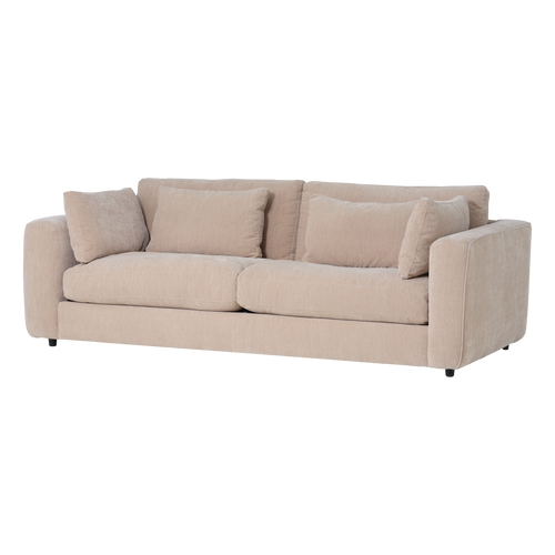 vtwonen 3-zits bank Chunky - Chenille - Zand - 82x240x108