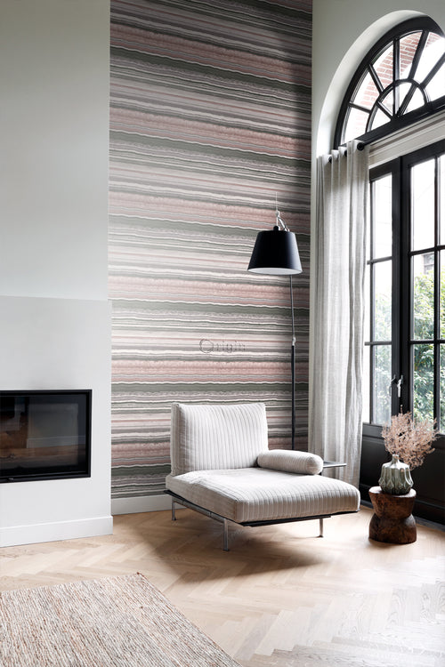 Origin Wallcoverings behang gelaagd marmer steen kwartsroze - 53 cm x 10,05 m - 337237 - vtwonen shop