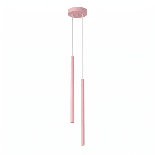 Sollux Lighting Hanglamp PASTELO 2 roze - 15x15x118cm