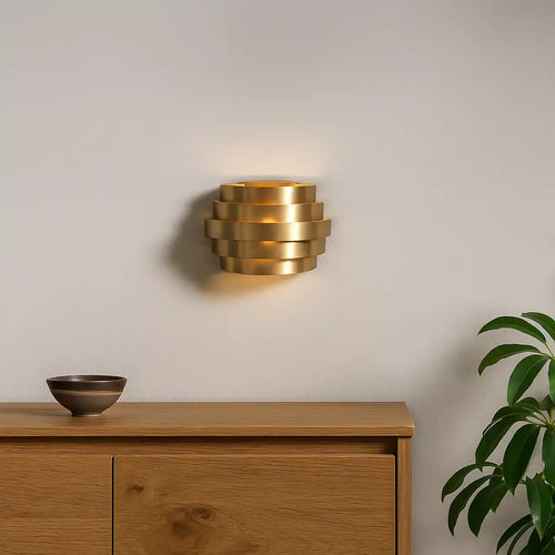 Highlight wandlamp Scudo - 1 lichts - 12.5  x 10.5   cm - brons - vtwonen shop