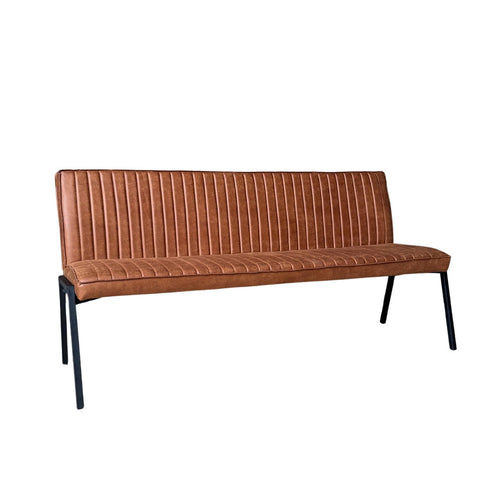 Starfurn Eetkamerbank Tivoli - Cognac Leer - 185x56x88cm