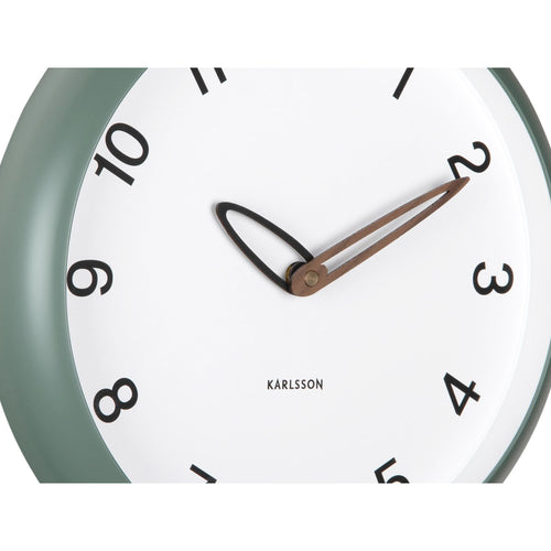 Karlsson wandklok Bella - groen - 4.2x30x30cm - vtwonen shop