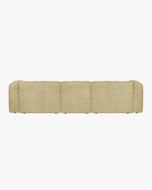 noo.ma Lobi 4-zits hoekbank links - Pale Yellow Mélange, 318x154x73,5 cm