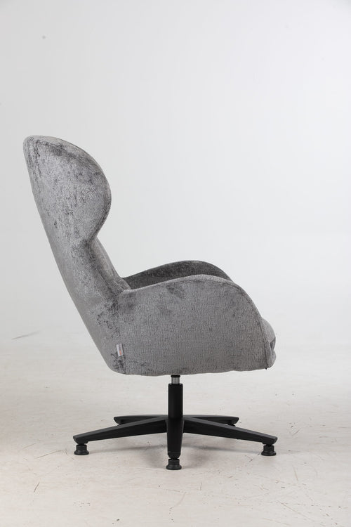 FurniLux Fauteuil Dorien Grijs van de collectie bij – Luxe Comfort en Elegantie in Eén - 54 x 84.5 x 104.5