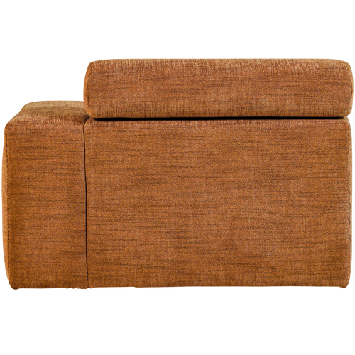 WOOOD chaise longue element arm rechts Novi - Polyester -Oranje Melange - 86x109x173 - vtwonen shop