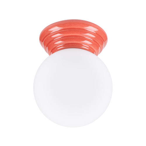 Sollux Lighting Plafondlamp ZORI perzik IP44 - 12x16x12cm