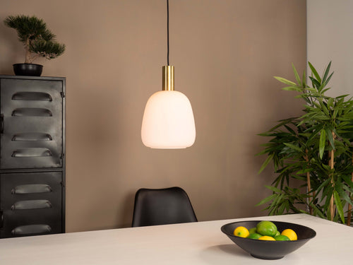 EGLO hanglamp Manzanares - e27 - ø 22,5 cm - wit/goud - vtwonen shop