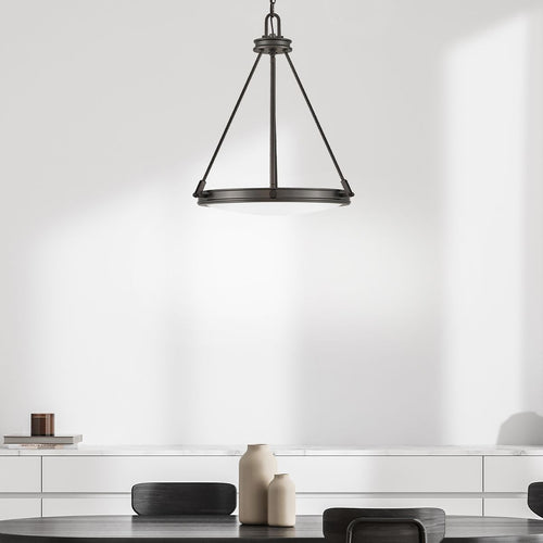 Pendelleuchte Deckenleuchte Modern Schwarzoxid 4x E14