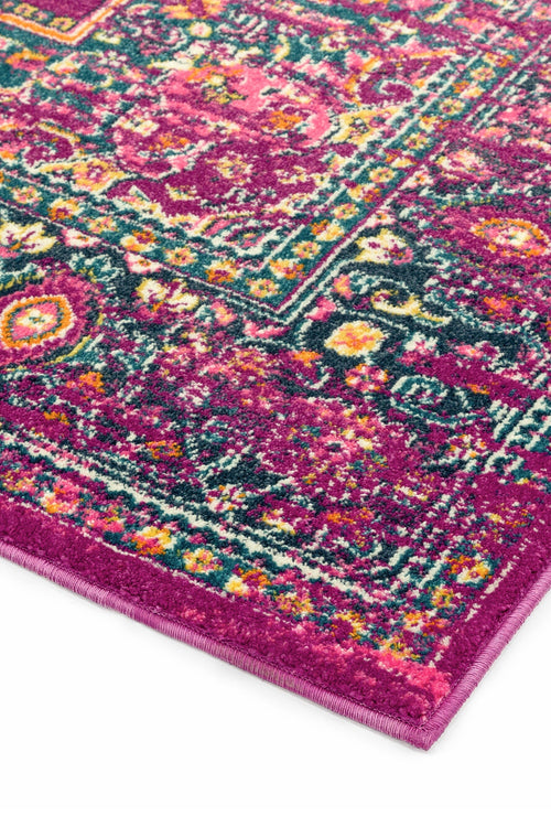 Vloerkleed Easy Living Colt CL04 Medallion Fuchsia 120x170 cm - vtwonen shop