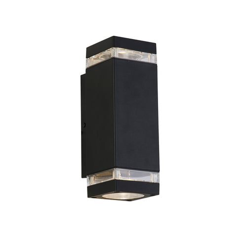 Searchlight Houston Buiten Up Down Wandlamp Zwart