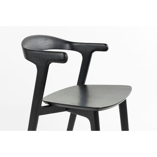 Zuiver Northwood Eetkamerstoelen Hout Zwart - Set van 2