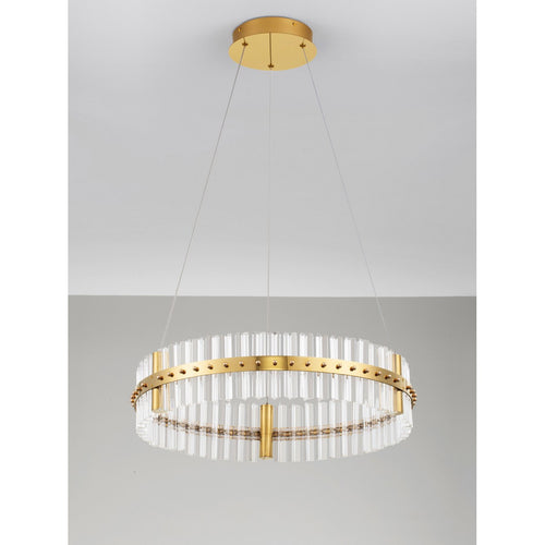 Nova Luce KEZO Hanglamp Platina Goud Triac Dimbaar LED 45W 2700lm 3500K