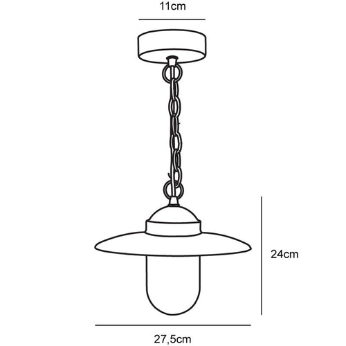 Nordlux Luxembourg Hanglamp Buiten - E27 - IP23 - Roest - vtwonen shop