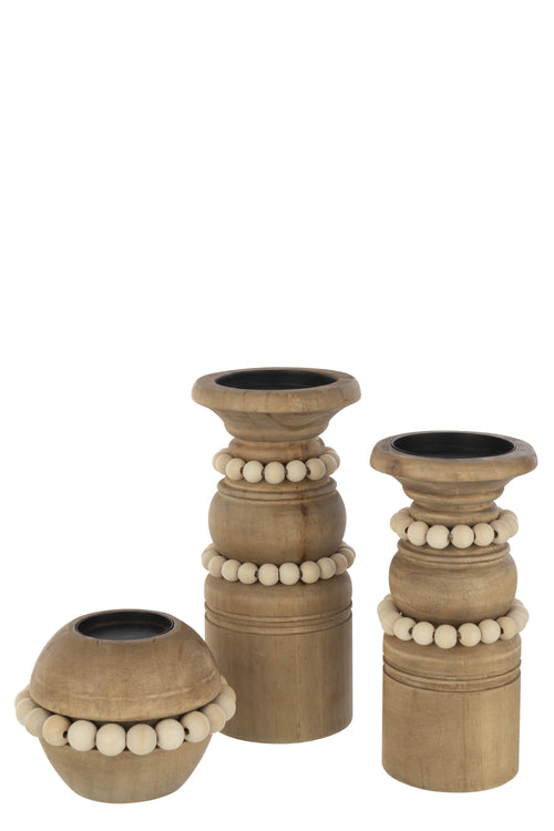 J-Line kaarshouder Pila - metaal - naturel - large - vtwonen shop