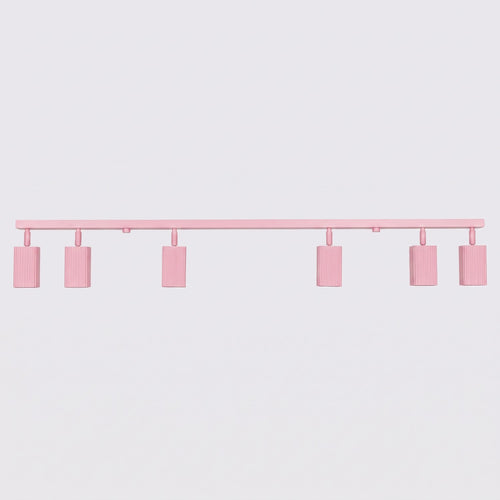 Sollux Lighting Plafondlamp RAYO 6L roze - 117x6x16,5cm