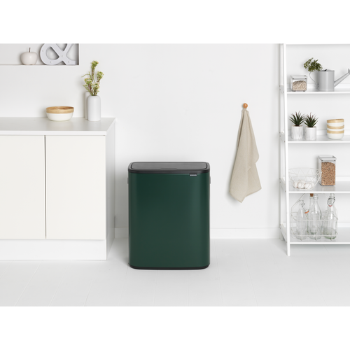 Brabantia Bo Touch Bin, met 1 binnenemmer, 60 liter - Pine Green