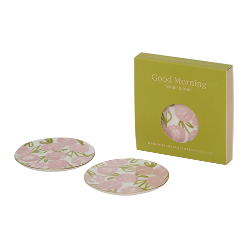 Urban Nature Culture Good Morning bord Palesa - Set van 2 - Flamingo pink - 12x1cm
