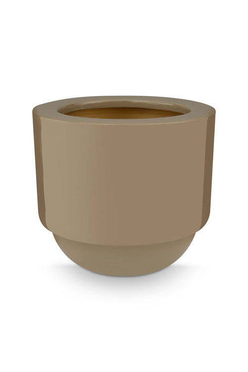 Pip Studio Bloempot Metaal Khaki 24 x 24 x 21 cm