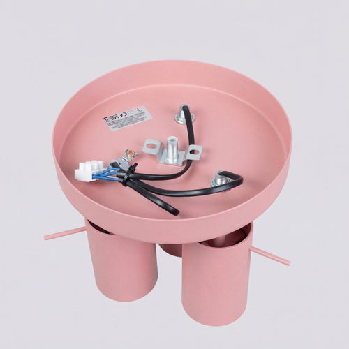 Sollux Lighting Plafondlamp RING 3P roze - 25,7x25,7x14,5cm