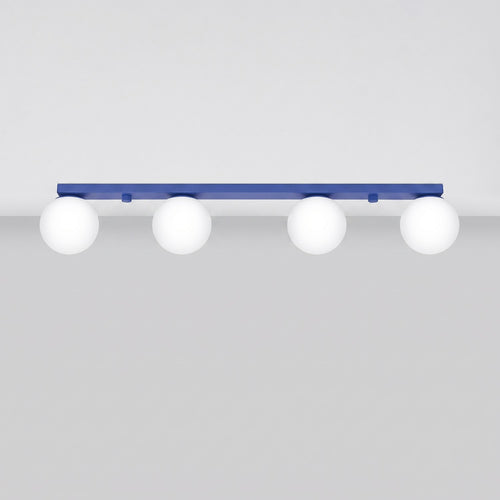Sollux Lighting Plafondlamp YOLI 4 ultramarijn - 88x12x14,5cm