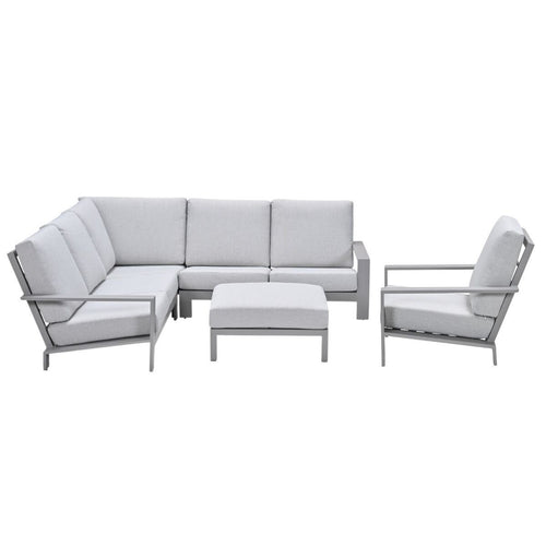 Garden Impressionshoek loungeset Coba 5-delig - taupe