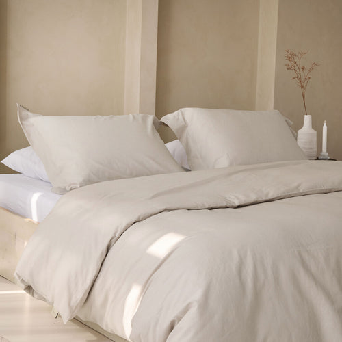 Walra - Dekbedovertrek Linen Elegance - 240x220 cm - Zand