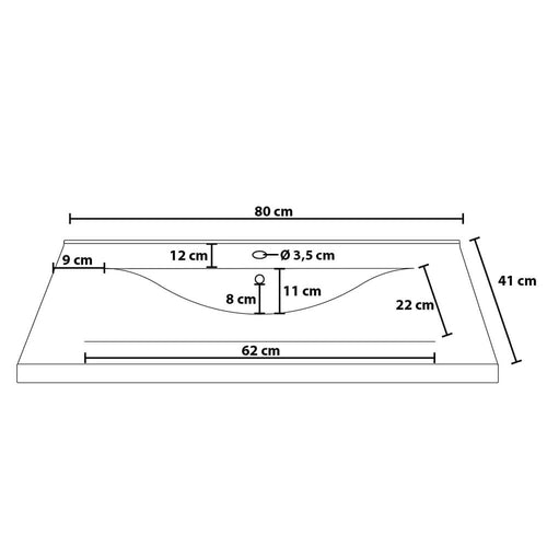 Home Deluxe Badkamermeubel WANGEROOGE BIG Black S