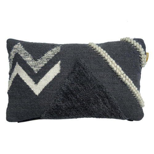 Malagoon kussen Wonder - cozy grijs - 35x60cm 100%wol