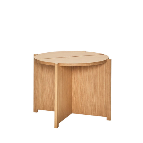 Hübsch bijzettafel Dash - mdf/okoumé fineer - ø55xh40cm