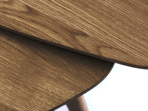 Loff Design Salontafel Albany - 100 x 70 cm - Smoked Eiken - Set van 2 - vtwonen shop