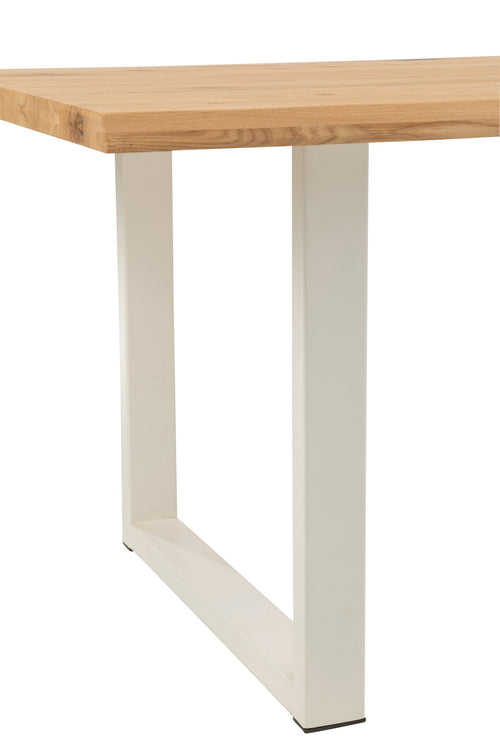 J-Line tafel Poten Rechthoek - metaal - zwart