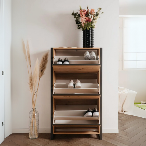 Calicosy - Schoenenkast met 3 kleppen L70 cm - DENVER - 25x70x125 cm