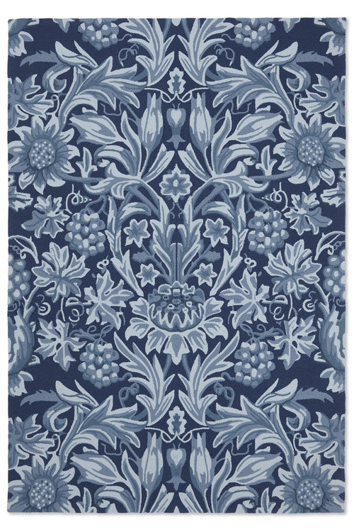 Morris & Co Sunflower Webb's Blue outdoor 427907 250x350 cm - vtwonen shop