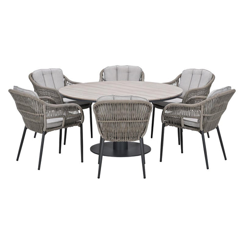 Garden Impressions Tuinset Patricia 7-delig - Leona tuintafel Ø150 cm