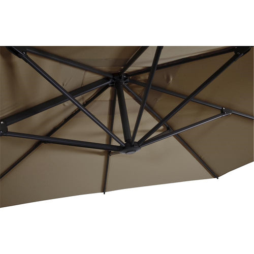 Lesli Living push-up parasol Libra - taupe - 250x250cm