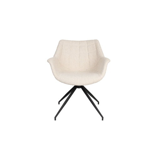 Zuiver Doulton Swivel Eetkamerstoelen met armleuning Naturel - Set van 2 - vtwonen shop