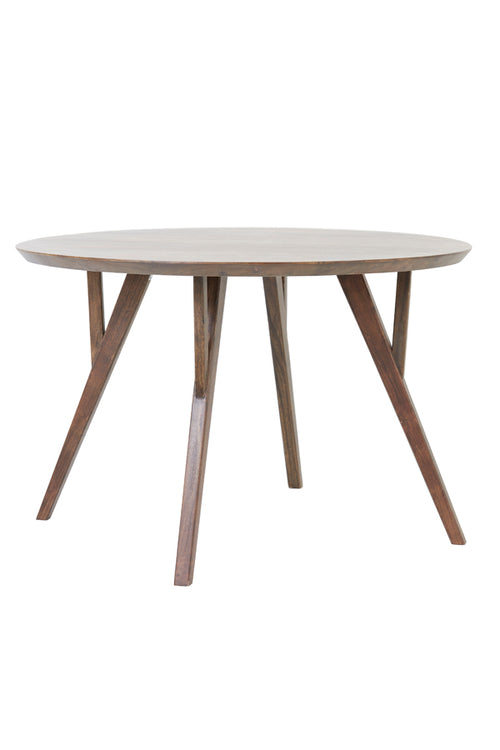 Light & Living eettafel QUENZA - Ø120x76cm - bruin - vtwonen shop