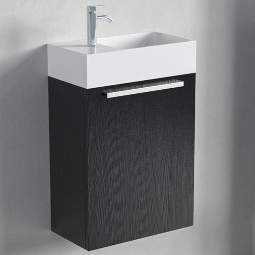 LOMAZOO toiletmeubel Bombay - zwart eiken
